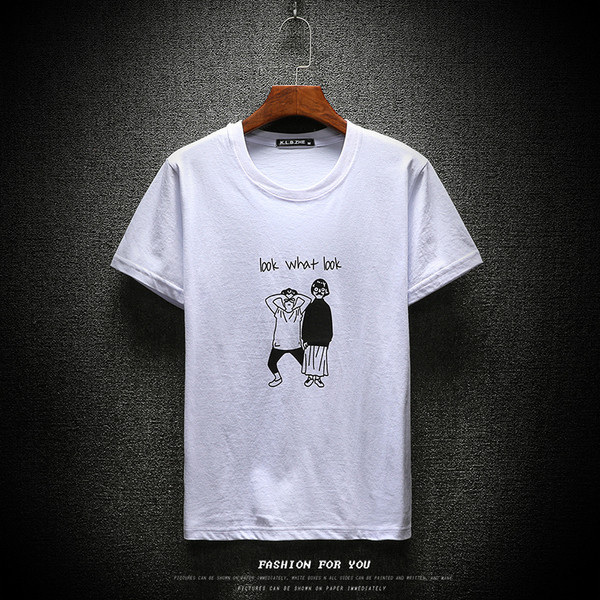 Egyszerű férfi póló rátéttel, négy színben