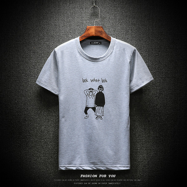 Egyszerű férfi póló rátéttel, négy színben