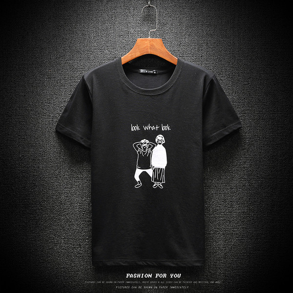 Egyszerű férfi póló rátéttel, négy színben