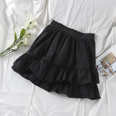 Modern női szoknya magas derékkal, négy színben