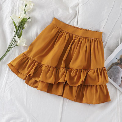 Modern női szoknya magas derékkal, négy színben