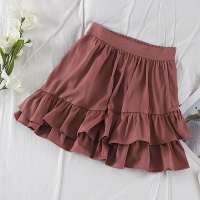 Modern női szoknya magas derékkal, négy színben