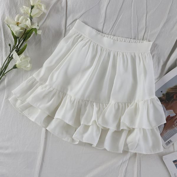 Modern női szoknya magas derékkal, négy színben