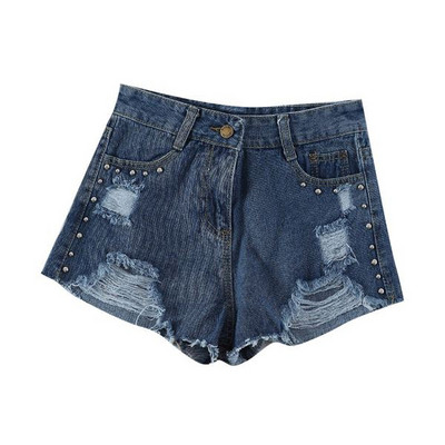 Modern női rövid farmer több színben, szakadt motívummal