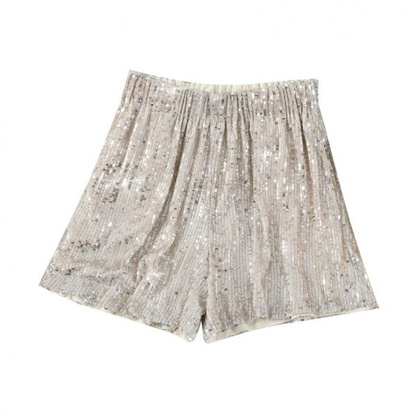 Modern női rövidnadrág flitterekkel, három színben