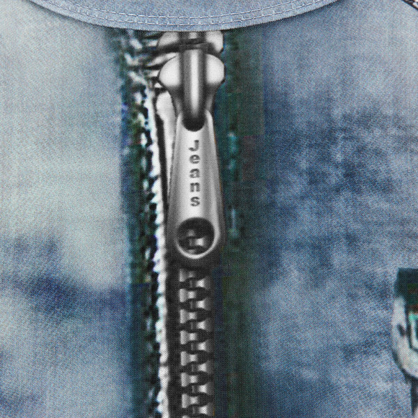 Modern férfi póló kék rátéttel