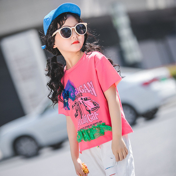 Modern gyerek póló lányoknak két színben