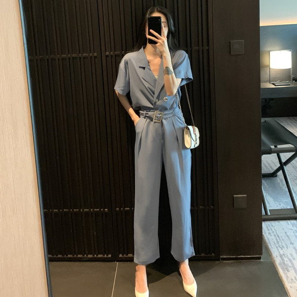 Stílusos női szett két részből, kék és fekete színben