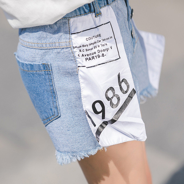 Blugi scurti moderni pentru copii cu nasturi - pentru fete