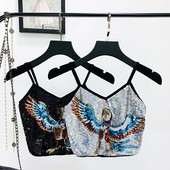 Σύγχρονο γυναικείο μπουτάκι σε ασημί και μαύρο χρώμα με πούλιες