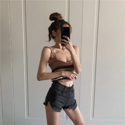 Alkalmi női rövidnadrág fekete és kék színben