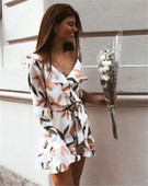 NOU Salopetă de damă modernă cu o mânecă și model floral