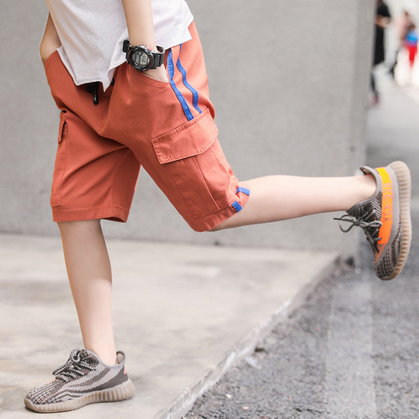 Παιδικά παντελόνια για αγόρια με τσέπες και κορδόνια