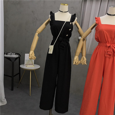 Stílusos női overál övvel és gombokkal több színben