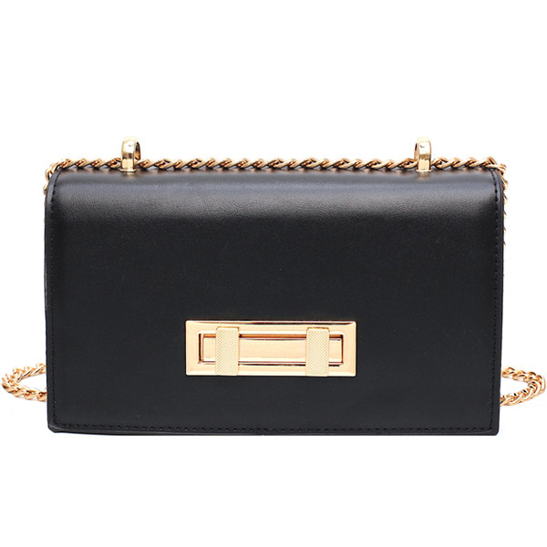 Eko bőrből készült stílusos női táska öt színben fém rögzítéssel és hosszú fémlánccal