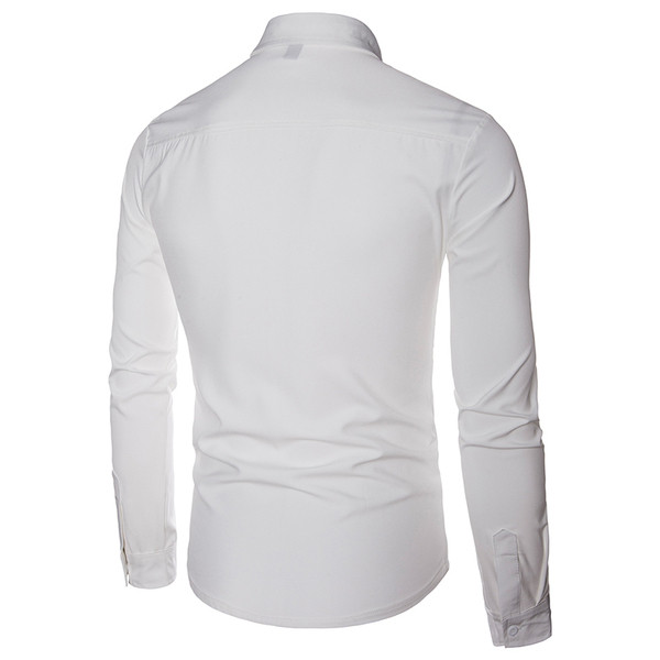 Stílusos férfi ing fekete-fehér színben