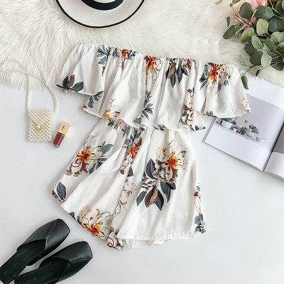 Virágos motívumú női nyári overall, három színben