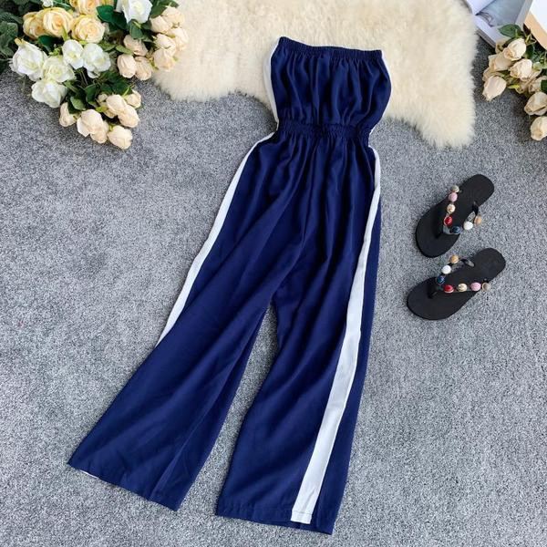 Női hosszú overall, csupasz váll, két színben