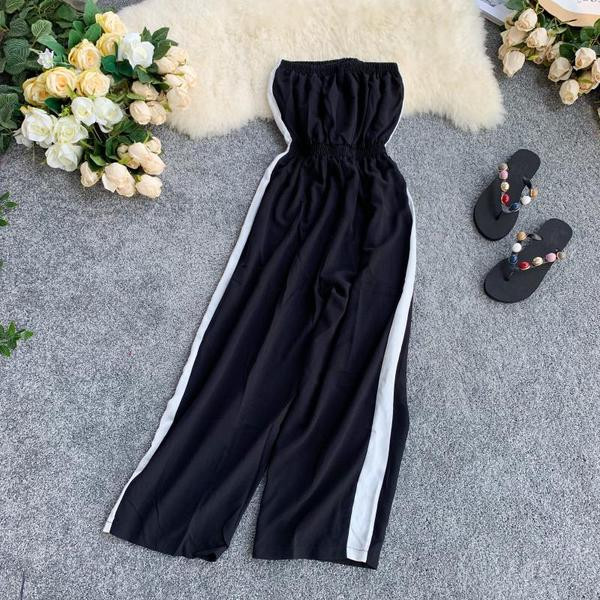 Női hosszú overall, csupasz váll, két színben