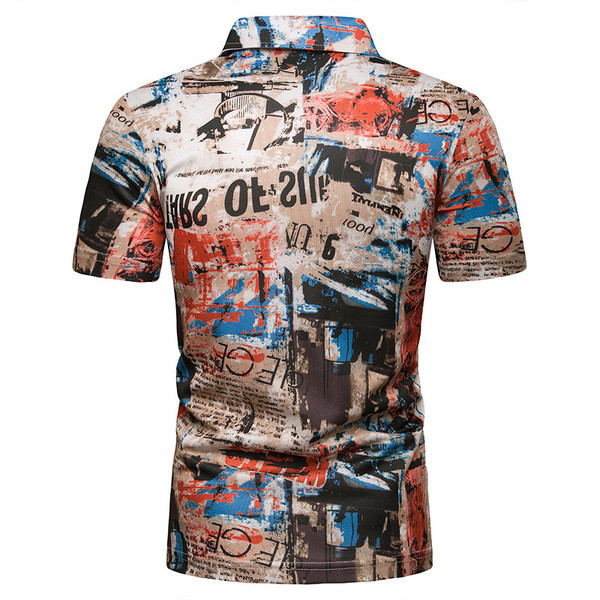 Modern férfi póló gombokkal