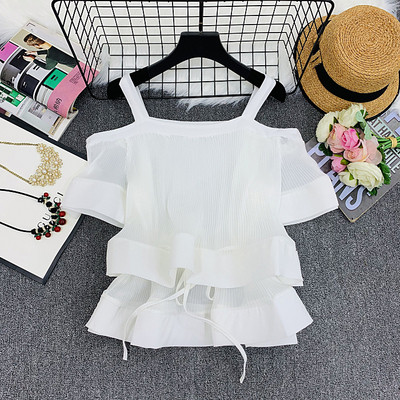 Modern női blúz nyakkendővel, három színben