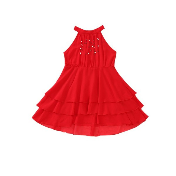 Stílusos gyerekruha három színben, gyöngy elemekkel