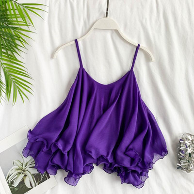 Női tüll felső, vékony pántokkal