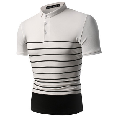 Alkalmi férfi póló színes szalagokkal