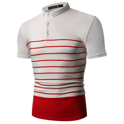 Alkalmi férfi póló színes szalagokkal