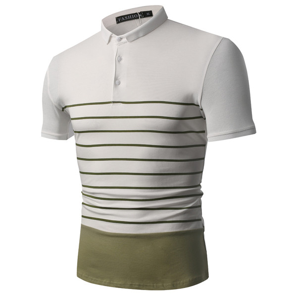 Alkalmi férfi póló színes szalagokkal