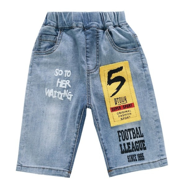 Modern, rövid gyerekfarmer fiúknak felirattal