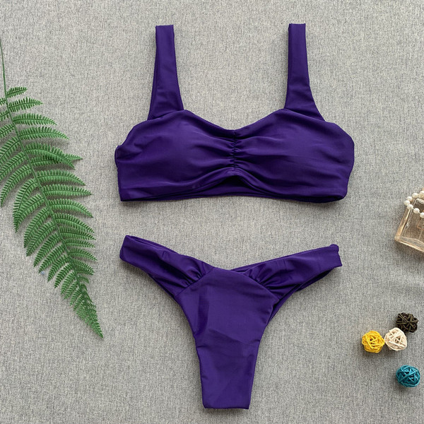 Fürdőruha sima kétrészes modell több színben