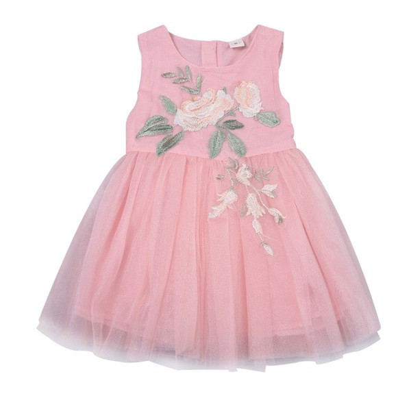 Modern gyerekruha három színben hímzéssel