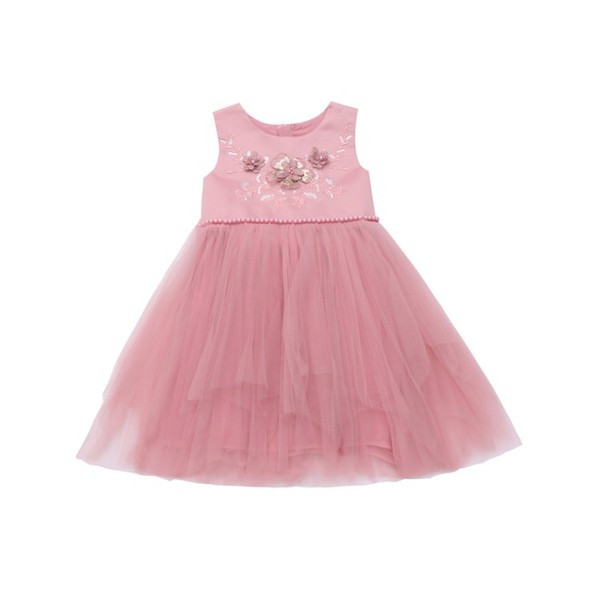 Gyerekruha két színben tüllel és hímzéssel