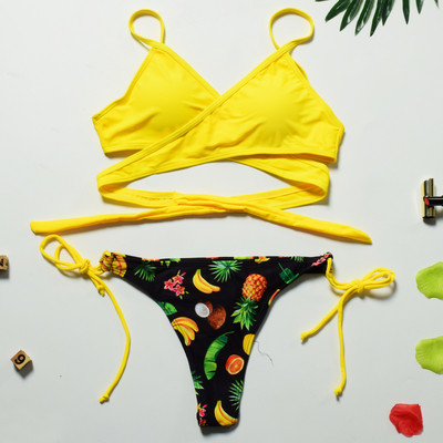 Νέο μοντέλο μαγιό δύο τεμαχίων με μονόχρωμη κορυφή