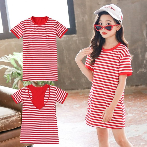 Alkalmi gyerekruha O-nyakkal, két színben