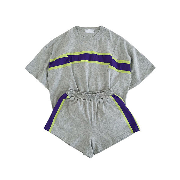 Kétrészes sport-napi női szett szegéllyel