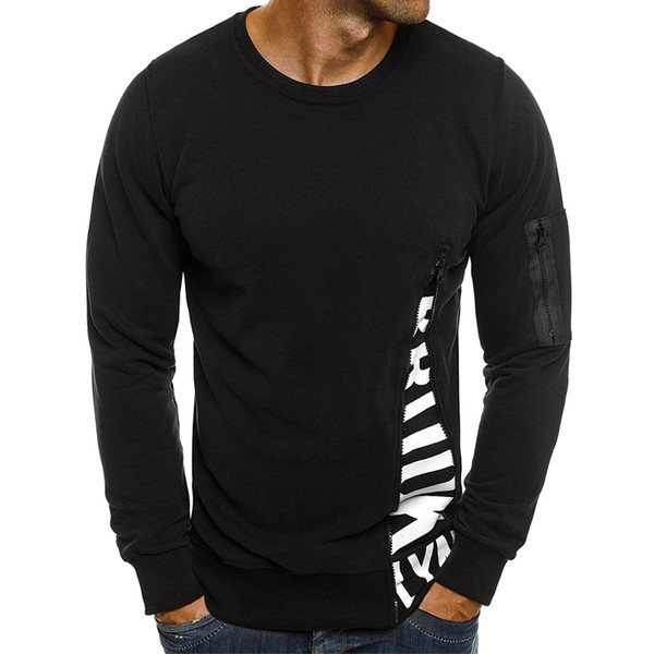 Lezser férfi blúz fekete és zöld színben, cipzárral