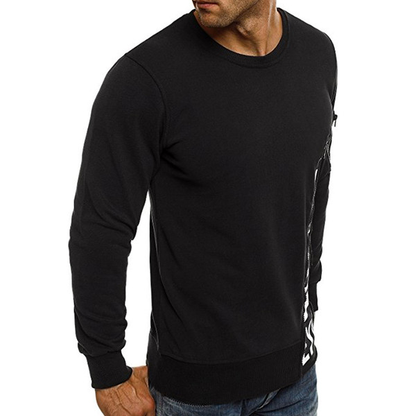 Lezser férfi blúz fekete és zöld színben, cipzárral