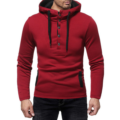 Napi férfi pulóver három színben, gombokkal