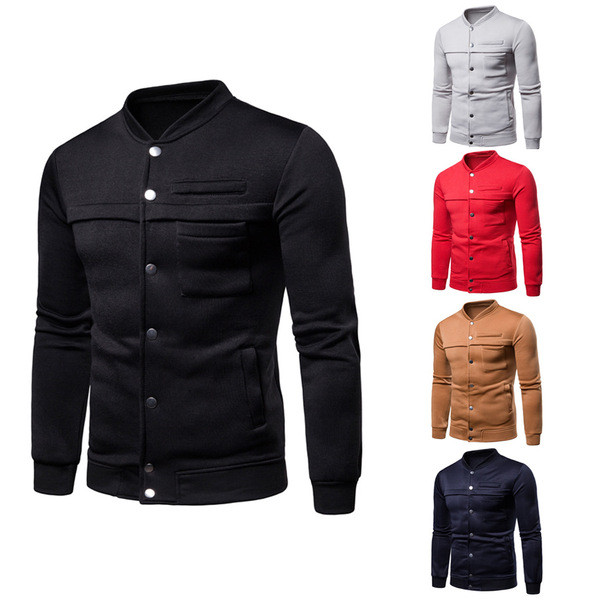 Hétköznapi férfi kabát több színben, gombokkal