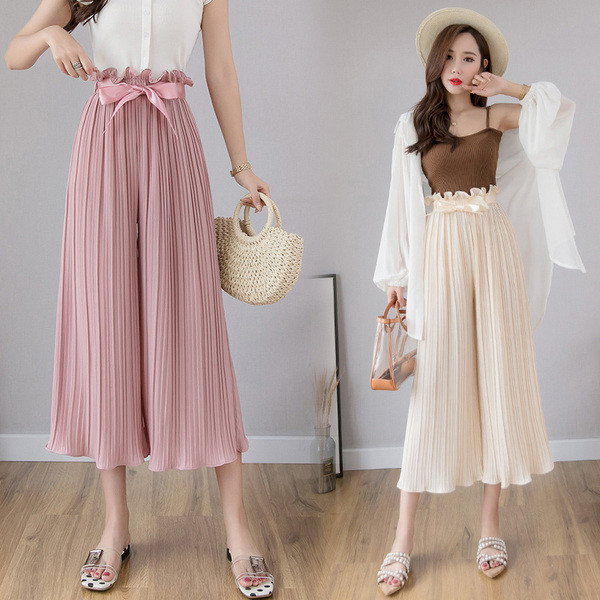 Modern női rakott nadrág különböző színekben