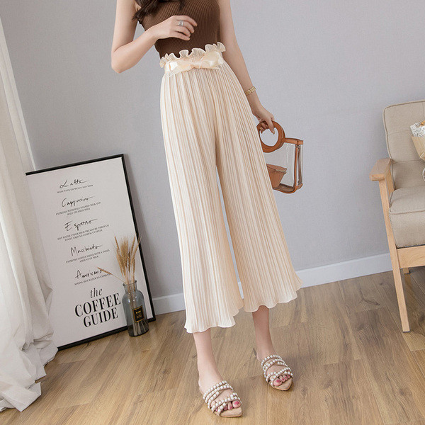 Modern női rakott nadrág különböző színekben