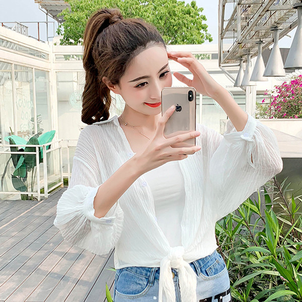 Cămașă modernă de damă în mai multe culori cu mâneci largi