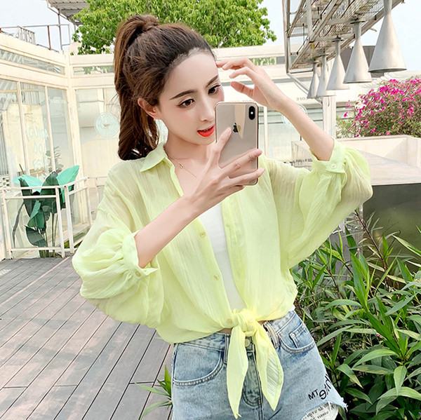 Cămașă modernă de damă în mai multe culori cu mâneci largi