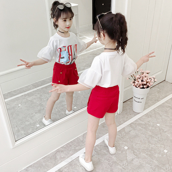 Παιδικό σετ - παντελόνια και μπλούζα για κορίτσια