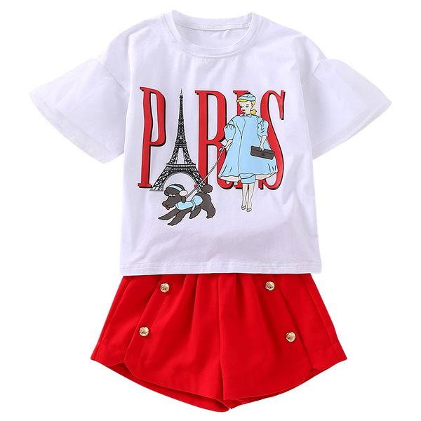 Παιδικό σετ - παντελόνια και μπλούζα για κορίτσια