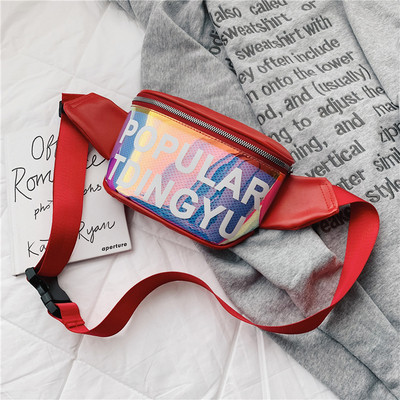 Modern női ökobőr deréktáska három színben