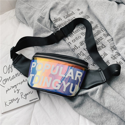 Modern női ökobőr deréktáska három színben