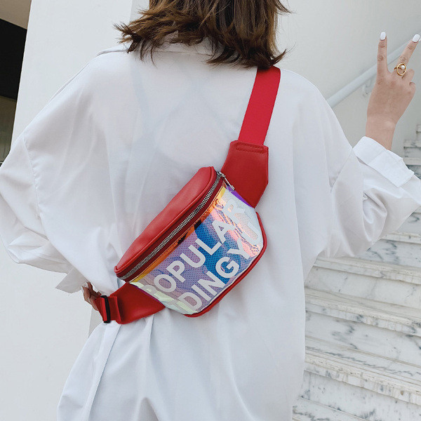 Modern női ökobőr deréktáska három színben